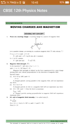 CBSE 12th Physics Notes android App screenshot 0