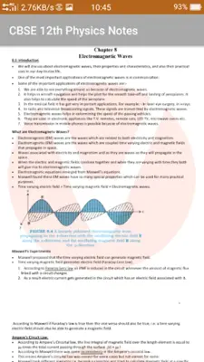 CBSE 12th Physics Notes android App screenshot 1