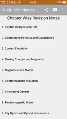 CBSE 12th Physics Notes android App screenshot 7